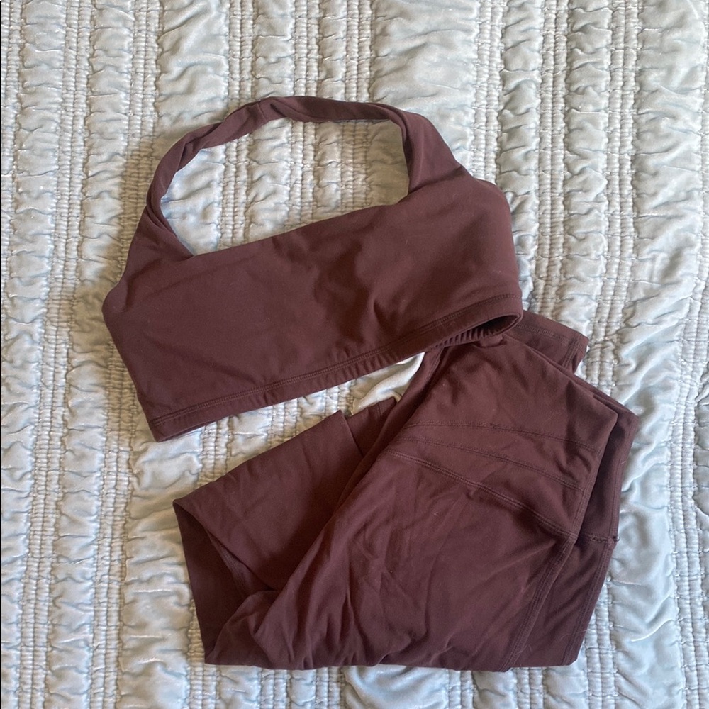 Women's Brown Pants & Jumpsuit Set
